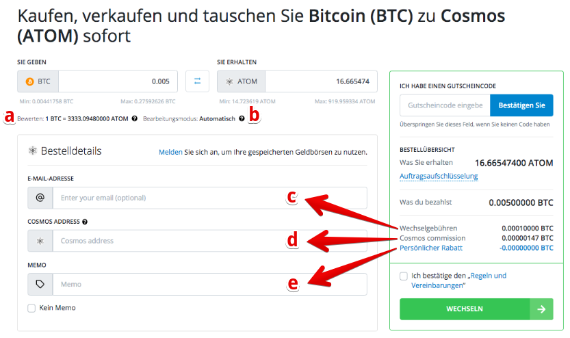 Wie kaufe ich Cosmos (ATOM)