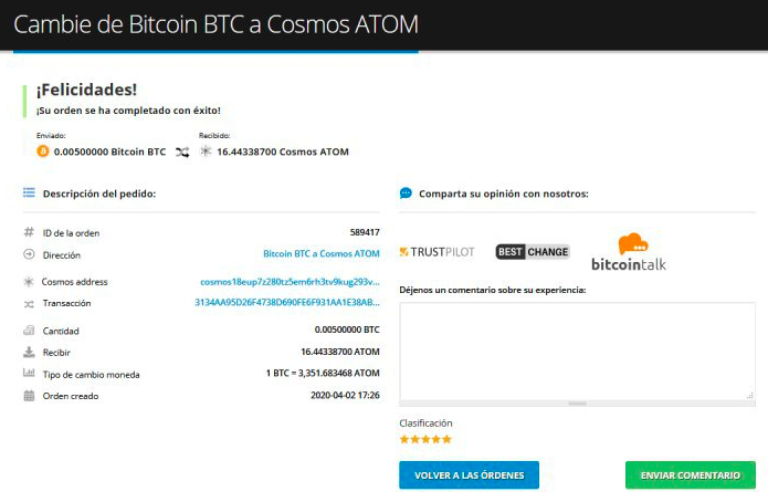 Cómo comprar Cosmos (ATOM)