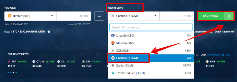 How to buy Cosmos (ATOM)