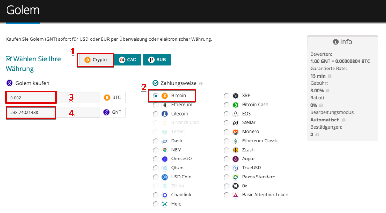 Cómo comprar Golem (GNT)