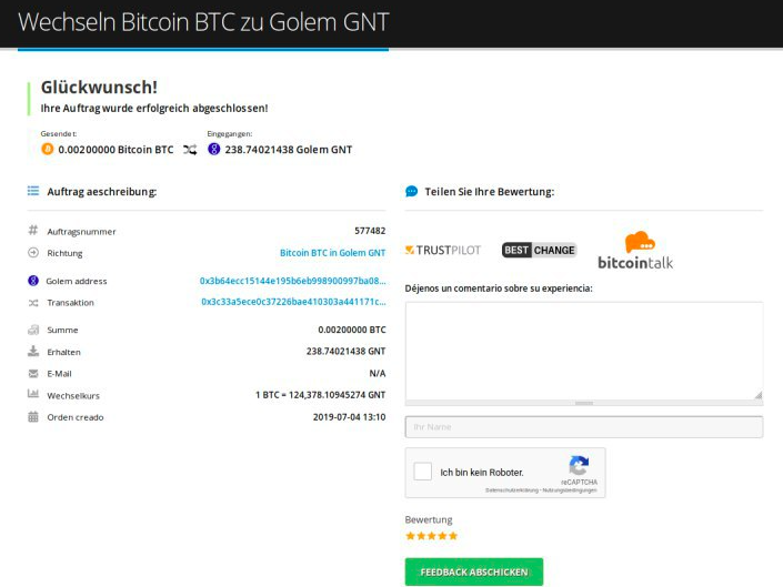 Cómo comprar Golem (GNT)