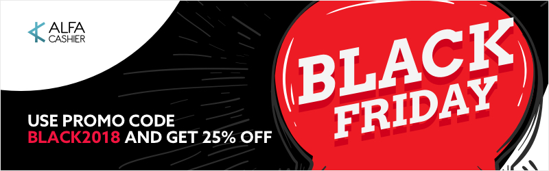 23-11-2018 - Black Friday on ALFAcashier!