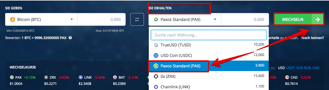 Wie kaufe ich Paxos Standard (PAX)