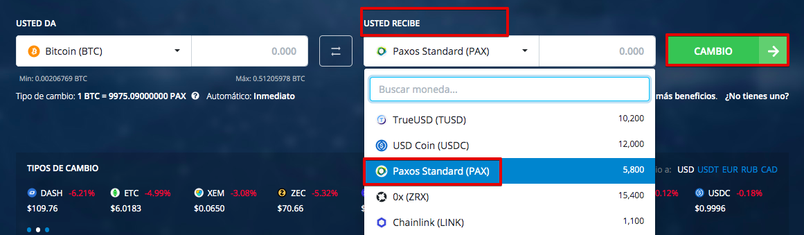 Cómo comprar Paxos Standard (PAX)