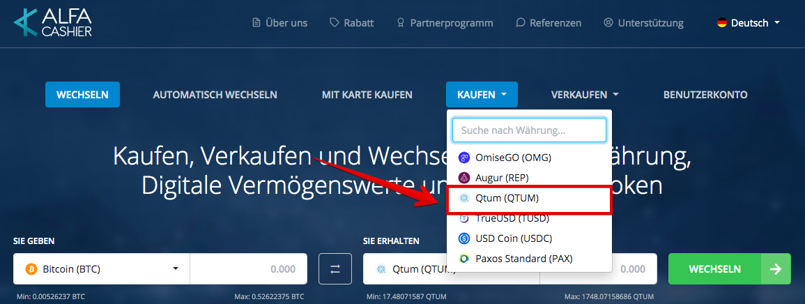 Wie kaufe ich Qtum (QTUM)