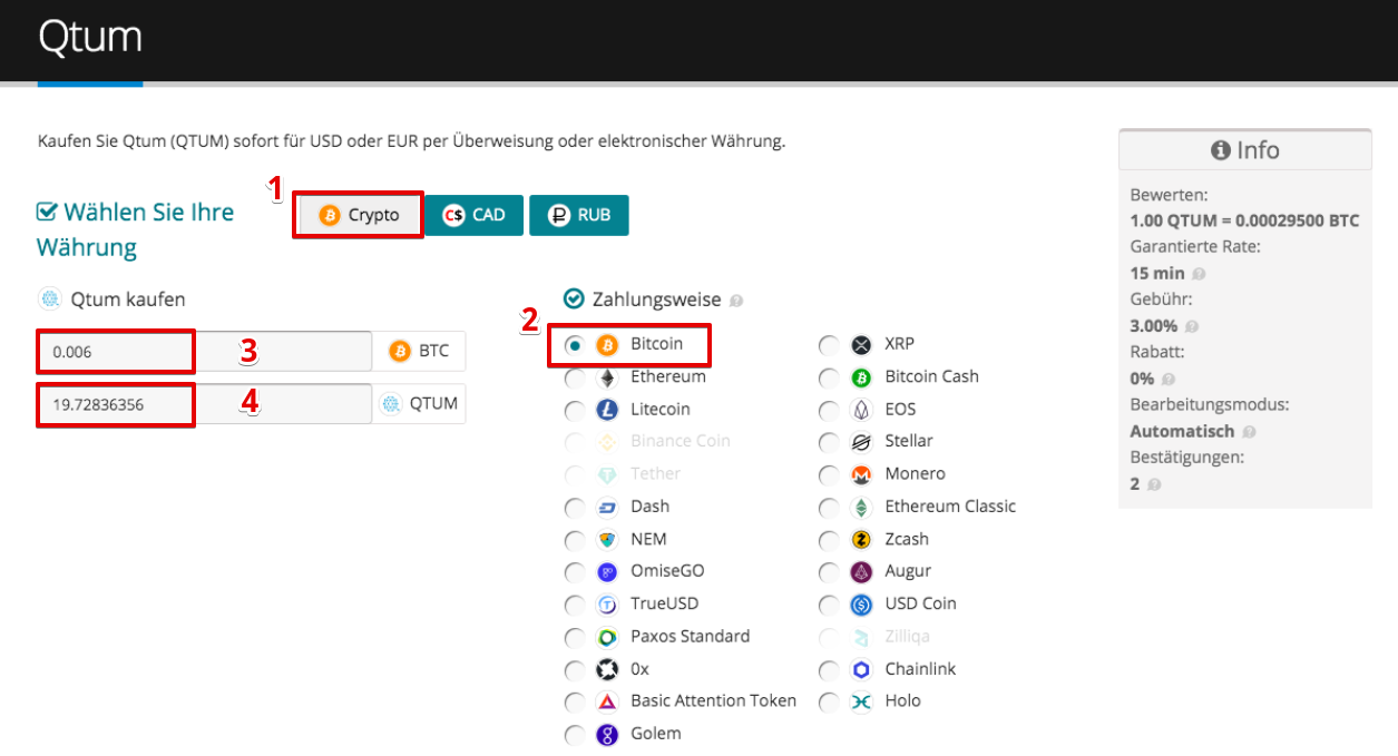 Wie kaufe ich Qtum (QTUM)