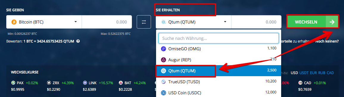 Wie kaufe ich Qtum (QTUM)