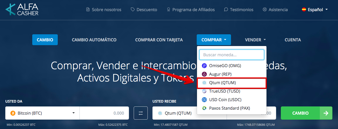 Cómo comprar Qtum (QTUM)