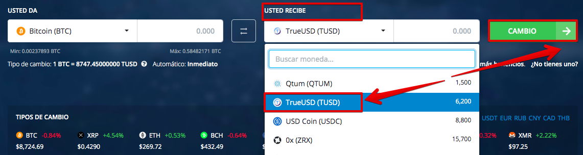 Cómo comprar TrueUSD (TUSD) pic2