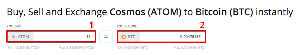 How to sell Cosmos (ATOM)
