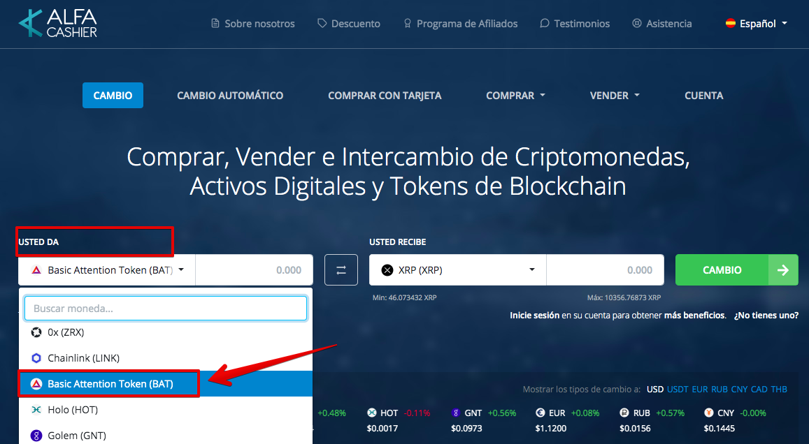 Cómo vender su Basic Attention Token (BAT) pic1