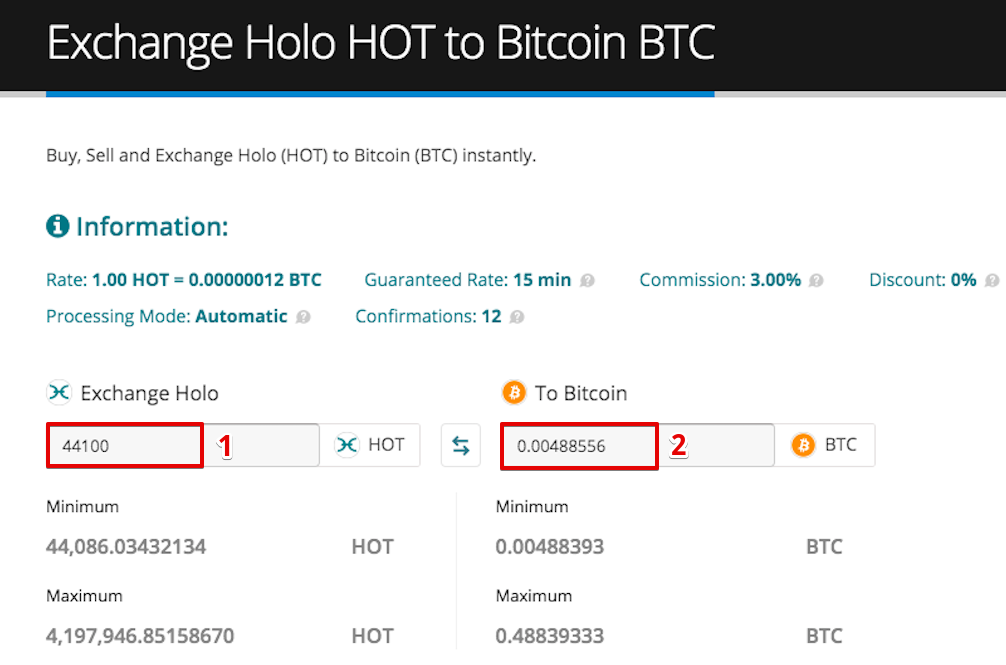 How to sell Holo (HOT)