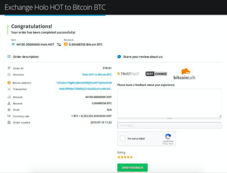 How to sell Holo (HOT)