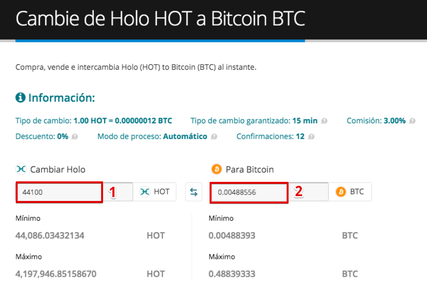 Cómo vender su Holo (HOT)