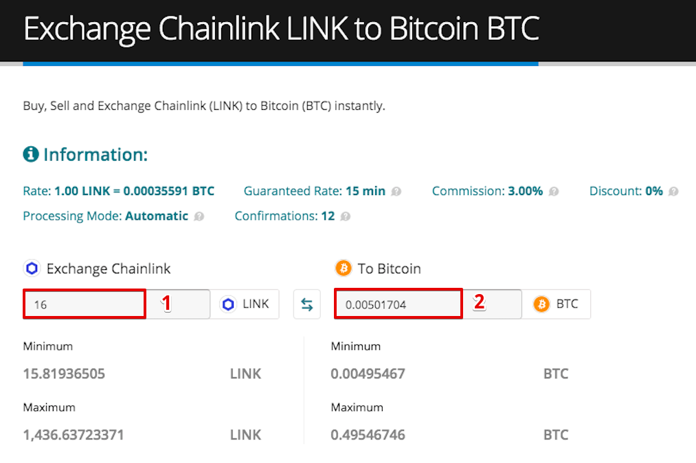 How to sell Chainlink (LINK)