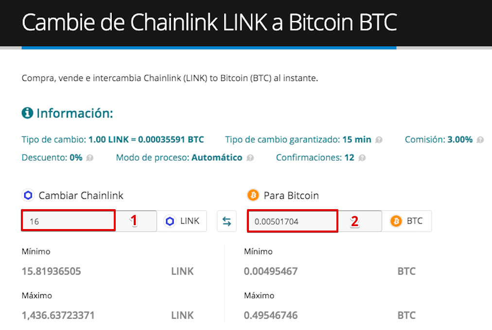 Cómo vender su Chainlink (LINK)