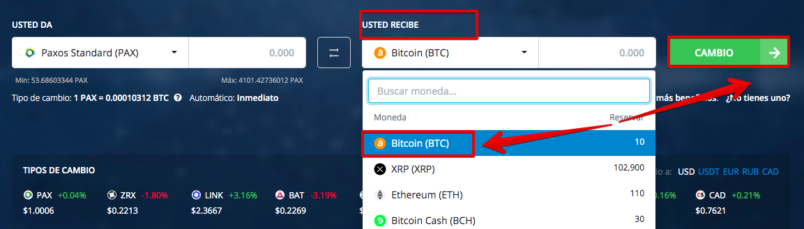 Cómo vender su Paxos Standard (PAX)