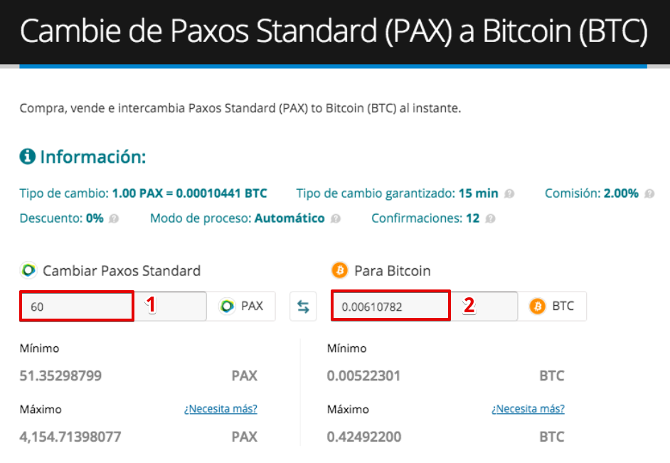 Cómo vender su Paxos Standard (PAX)