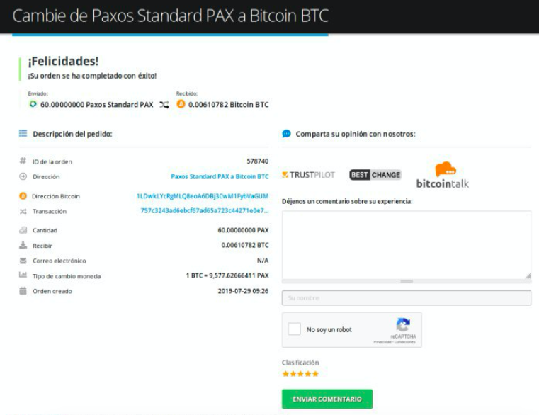 Cómo vender su Paxos Standard (PAX)