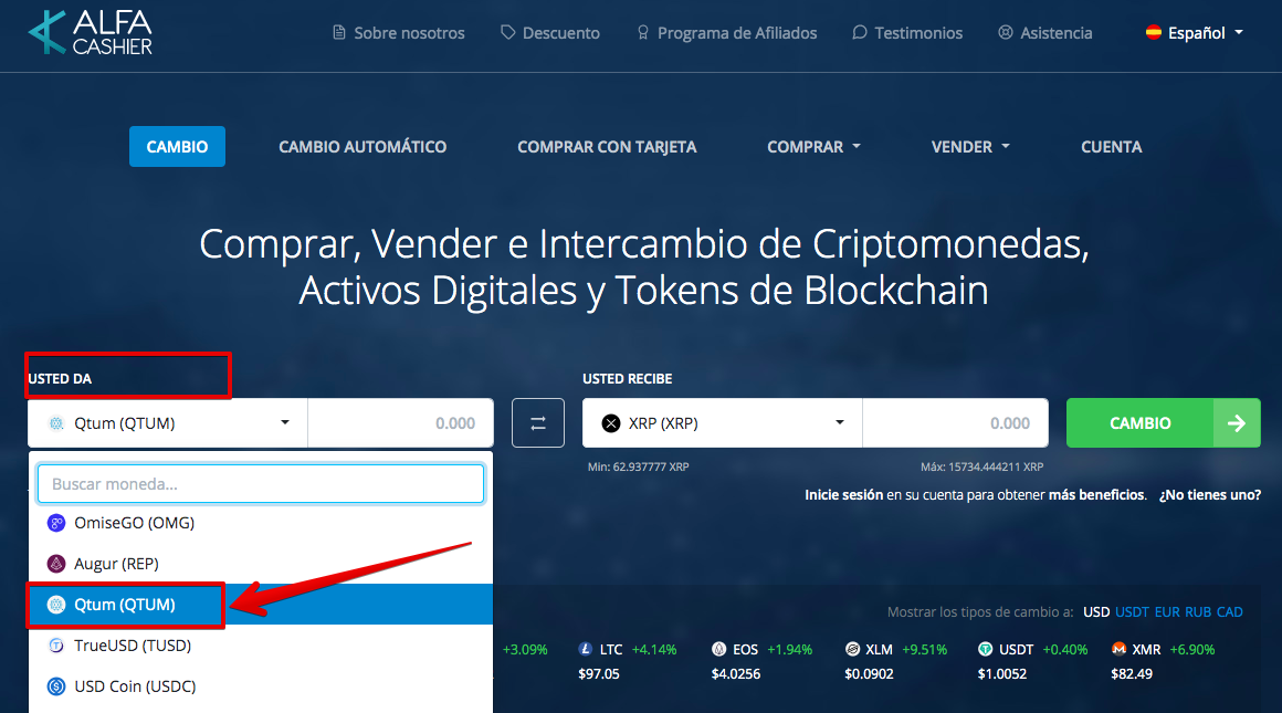 Cómo vender su Qtum (QTUM)