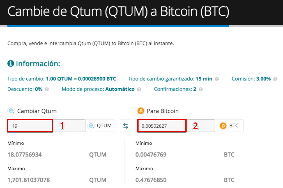 Cómo vender su Qtum (QTUM)