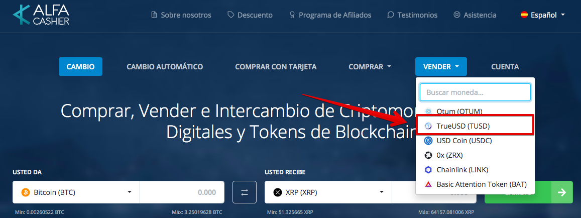 Cómo vender su TrueUSD (TUSD) pic10