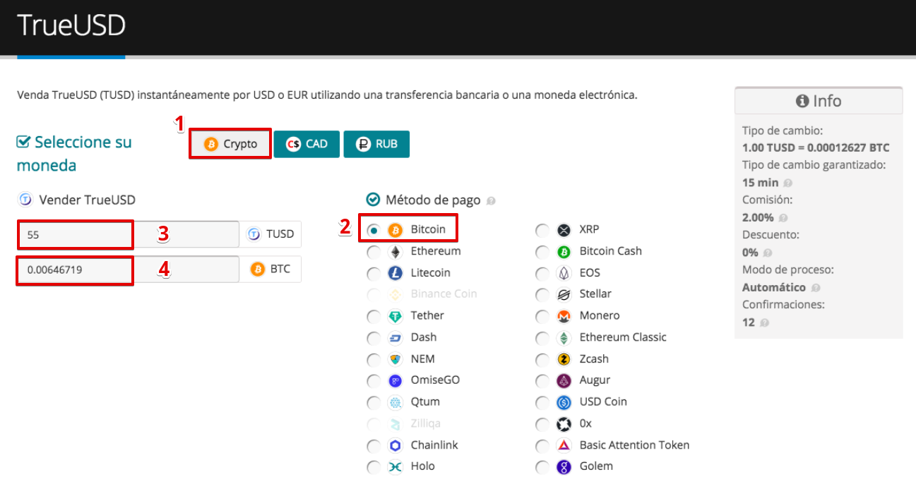 Cómo vender su TrueUSD (TUSD) pic11