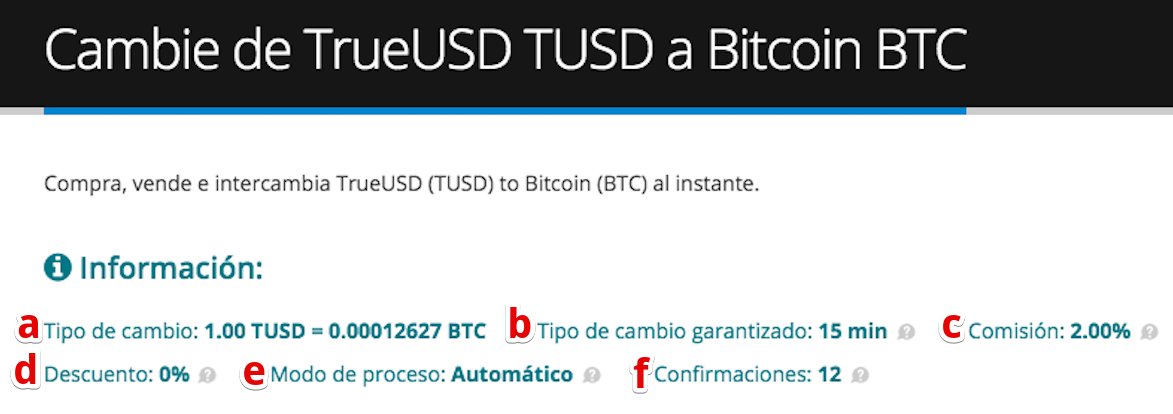 Cómo vender su TrueUSD (TUSD) pic3