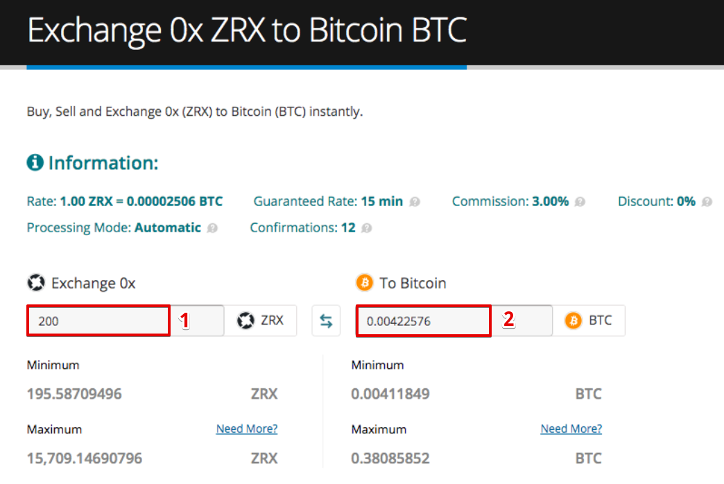 How to sell 0x (ZRX)