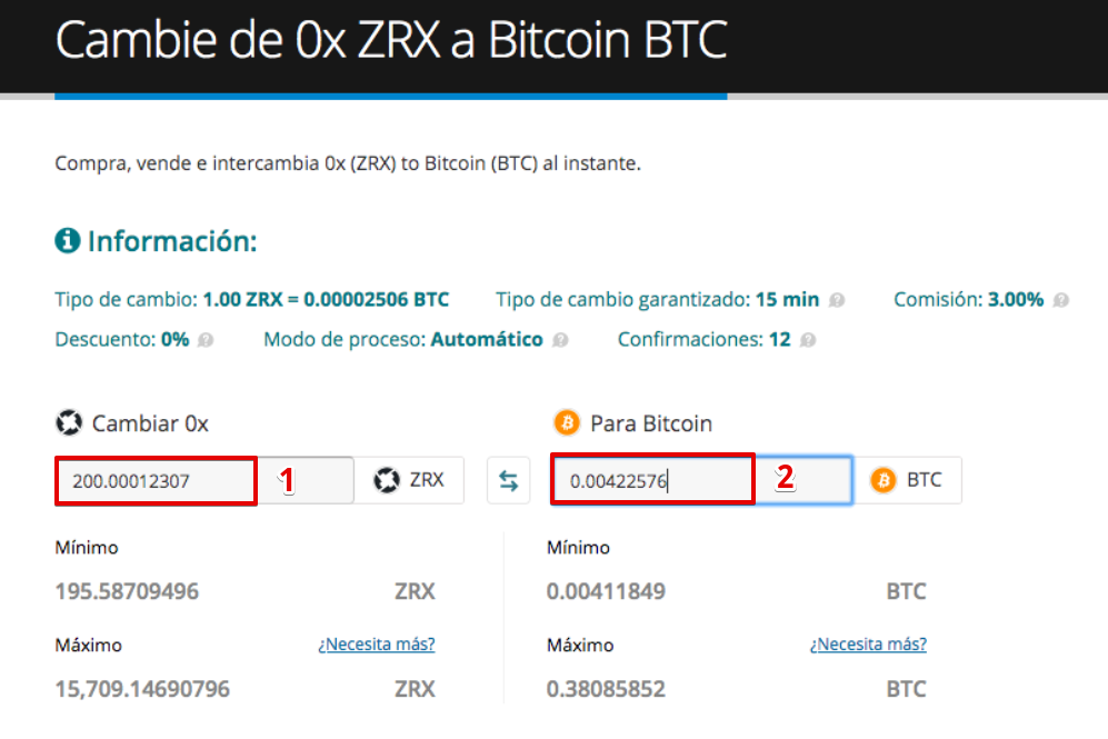 Cómo vender su 0x (ZRX)