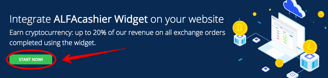 Earn money with Alfacash widget